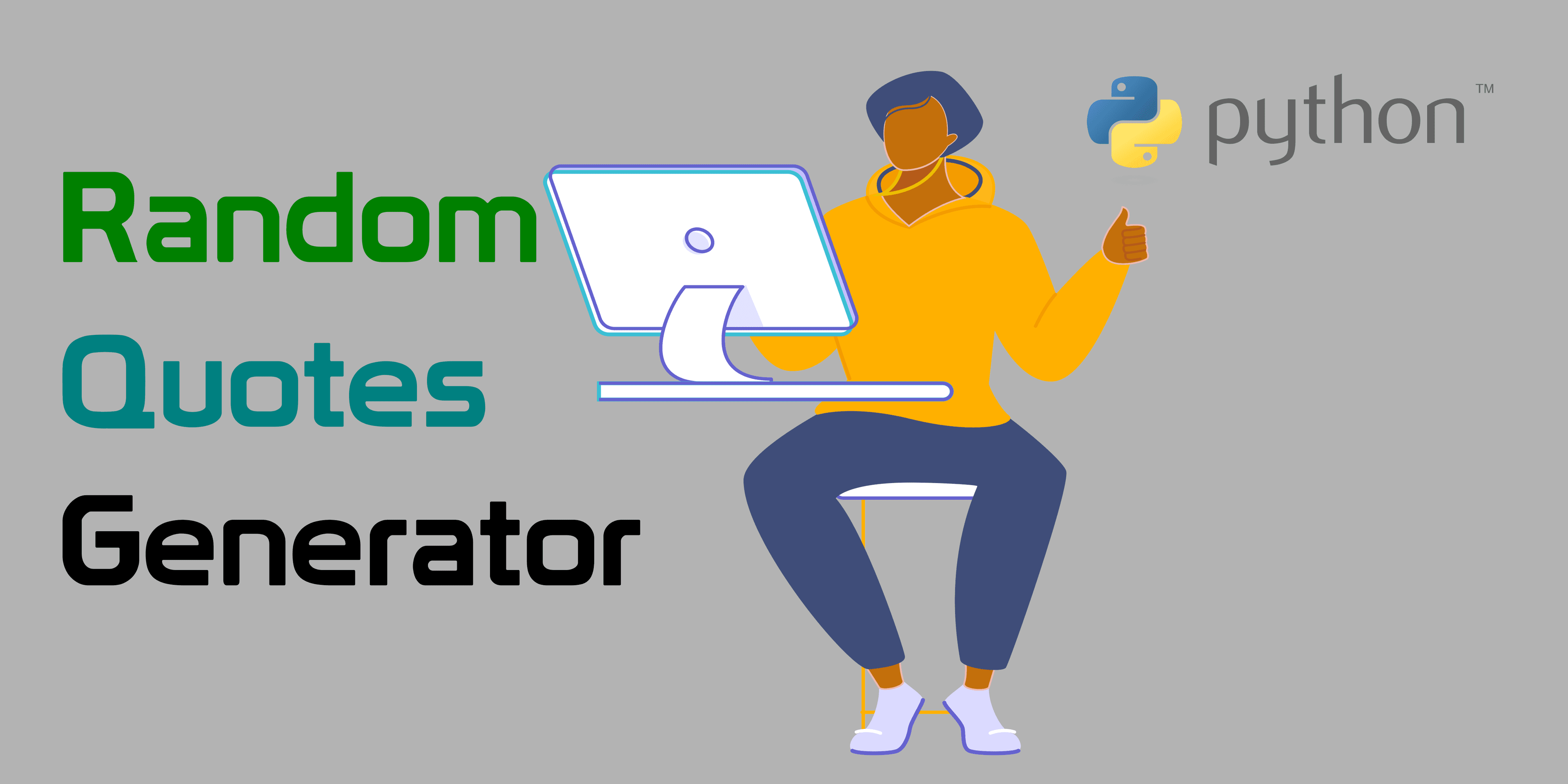 Random Quotes Generator python project for beginners